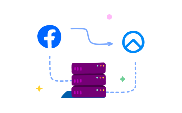 Web-to-app advertising in Facebook using Conversions API